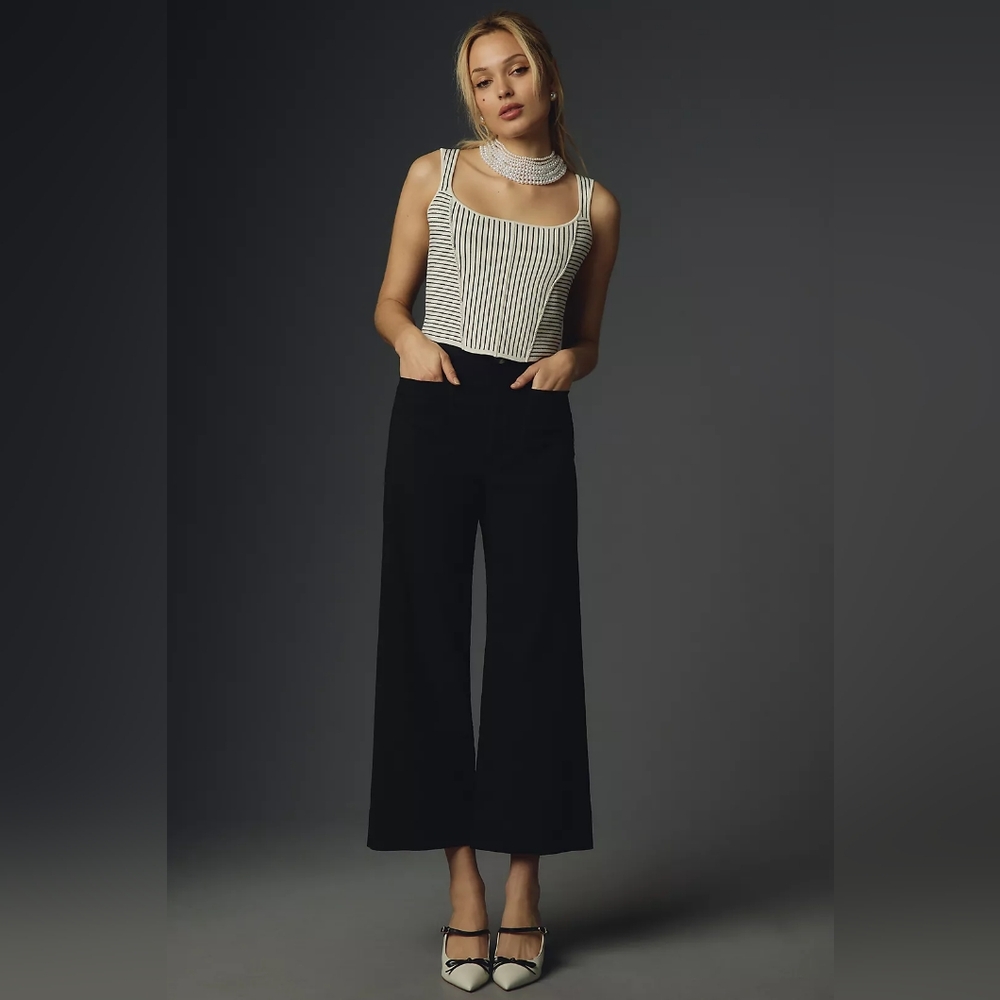 Maeve Black Wide Leg Pants